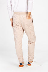 Men's Gabardine Sherwal Pants With Elastic Waistband And Side Pockets