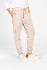 Men's Gabardine Sherwal Pants With Elastic Waistband And Side Pockets