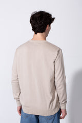 Men's Slim Fit Cotton Long Sleeves Round Neck Pullover In Comfortable Material