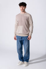 Men's Slim Fit Cotton Long Sleeves Round Neck Pullover In Comfortable Material