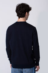 Men's Slim Fit Cotton Long Sleeves Round Neck Pullover In Comfortable Material