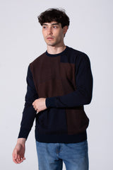 Men's Slim Fit Cotton Long Sleeves Round Neck Pullover In Comfortable Material