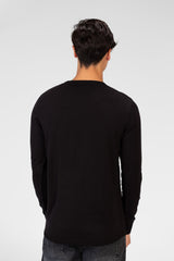 Men's Basic Plain Pullover With A Round Neck In Comfortable Material