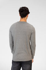 Men's Basic Plain Pullover With A Round Neck In Comfortable Material