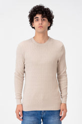 Men's Round Neck Pullover Made Of Cotton