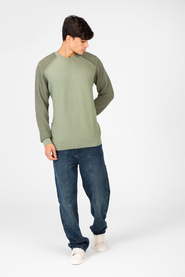 Men's Cotton Crew Neck Pullover Sweater