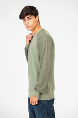 Men's Cotton Crew Neck Pullover Sweater
