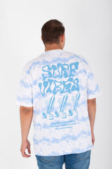 Men's Big Size Oversize T-shirt With Round Neck And Full Print