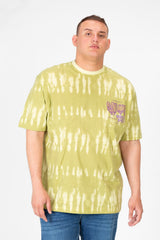 Men's Big Size Printed T-shirt With Half Sleeves And A Round Neck