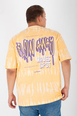 Men's Big Size Printed T-shirt With Half Sleeves And A Round Neck