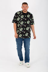 Mens Big Size Half Sleeves Round T-Shirt With Full Print And Practical Material