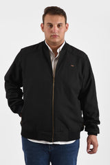 Men's Big Size Casual Basic Full Zipper Hooded Waterproof Jacket