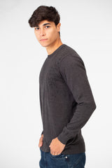 Men's Printed Cotton Round Neck Pullover With A Distinctive Design