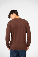 Men's Printed Cotton Round Neck Pullover With A Distinctive Design