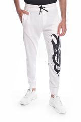 Men's Printed Slim Fit Elasticated Waist Sports Sweatpants