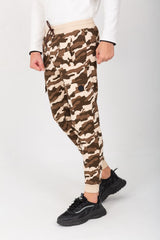Men's Slim Fit Army Baggy Sports Soft Melton Camouflage Sweatpants