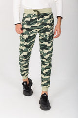 Men's Slim Fit Army Baggy Sports Soft Melton Camouflage Sweatpants