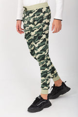 Men's Slim Fit Army Baggy Sports Soft Melton Camouflage Sweatpants