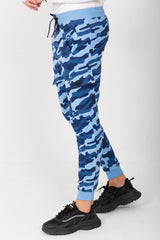 Men's Slim Fit Army Baggy Sports Soft Melton Camouflage Sweatpants