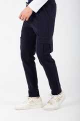 Mens Casual Sweatpants With Side Pockets And A Drawstring In The Middle