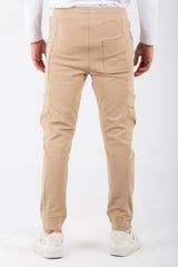 Mens Casual Sweatpants With Side Pockets And A Drawstring In The Middle