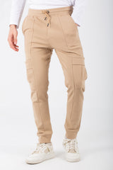 Mens Casual Sweatpants With Side Pockets And A Drawstring In The Middle