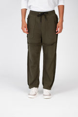 Men's Oversize Sweatpants With A Modern Fit In Melton Material