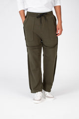 Men's Oversize Sweatpants With A Modern Fit In Melton Material