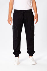 Men's Plain Sweatpants With Drawstring At The Waist And Pockets