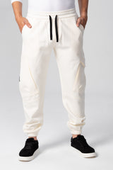 Men's Oversized Sweatpants With Drawstring In The Middle And Side Pockets