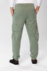 Men's Oversized Sweatpants With Drawstring In The Middle And Side Pockets