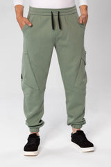 Men's Oversized Sweatpants With Drawstring In The Middle And Side Pockets