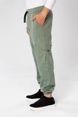 Men's Oversized Sweatpants With Drawstring In The Middle And Side Pockets