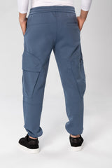 Men's Oversized Sweatpants With Drawstring In The Middle And Side Pockets