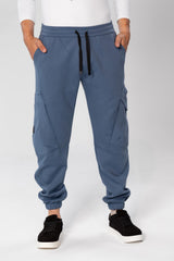 Men's Oversized Sweatpants With Drawstring In The Middle And Side Pockets