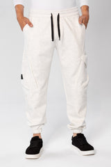 Men's Oversized Sweatpants With Drawstring In The Middle And Side Pockets