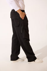 Men's Oversized Middle Drawstring Sweatpants With Front Pockets