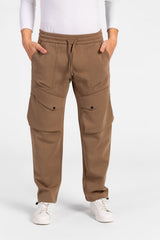 Men's Oversized Middle Drawstring Sweatpants With Front Pockets