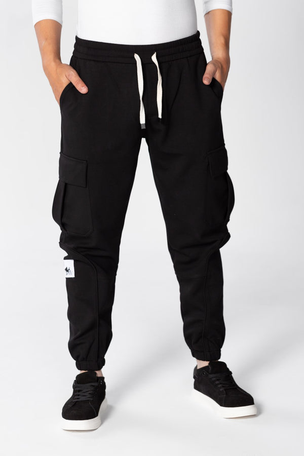 Men's Oversize Sweatpants With Side Pockets And An Elastic Band In The Middle