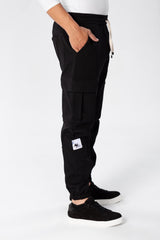 Men's Oversize Sweatpants With Side Pockets And An Elastic Band In The Middle