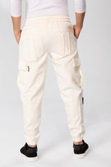 Men's Oversize Sweatpants With Side Pockets And An Elastic Band In The Middle