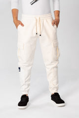 Men's Oversize Sweatpants With Side Pockets And An Elastic Band In The Middle
