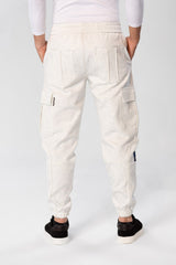 Men's Oversize Sweatpants With Side Pockets And An Elastic Band In The Middle