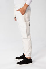 Men's Oversize Sweatpants With Side Pockets And An Elastic Band In The Middle