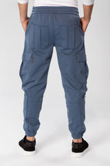 Men's Oversize Sweatpants With Side Pockets And An Elastic Band In The Middle
