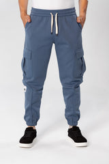 Men's Oversize Sweatpants With Side Pockets And An Elastic Band In The Middle