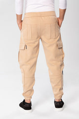 Men's Oversize Sweatpants With Side Pockets And An Elastic Band In The Middle