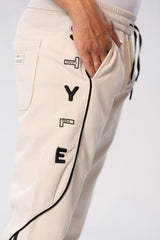 Men's Sweatpants With A Modern Fit And A Text Print On The Side