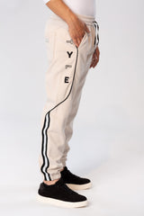 Men's Sweatpants With A Modern Fit And A Text Print On The Side