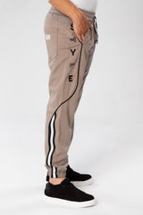 Men's Sweatpants With A Modern Fit And A Text Print On The Side
